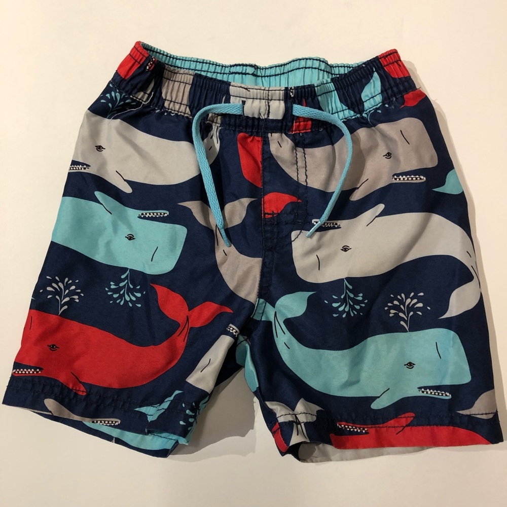 Old Navy 18-24 month whale print swim trunks